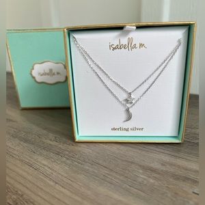 Isabella M. Double Stranded Star & Moon Pendant